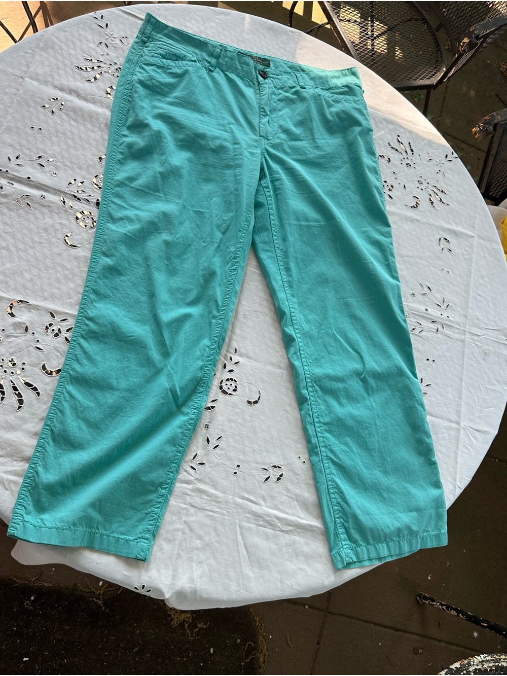 Ralph Lauren Chino Aqua Cotton Pants